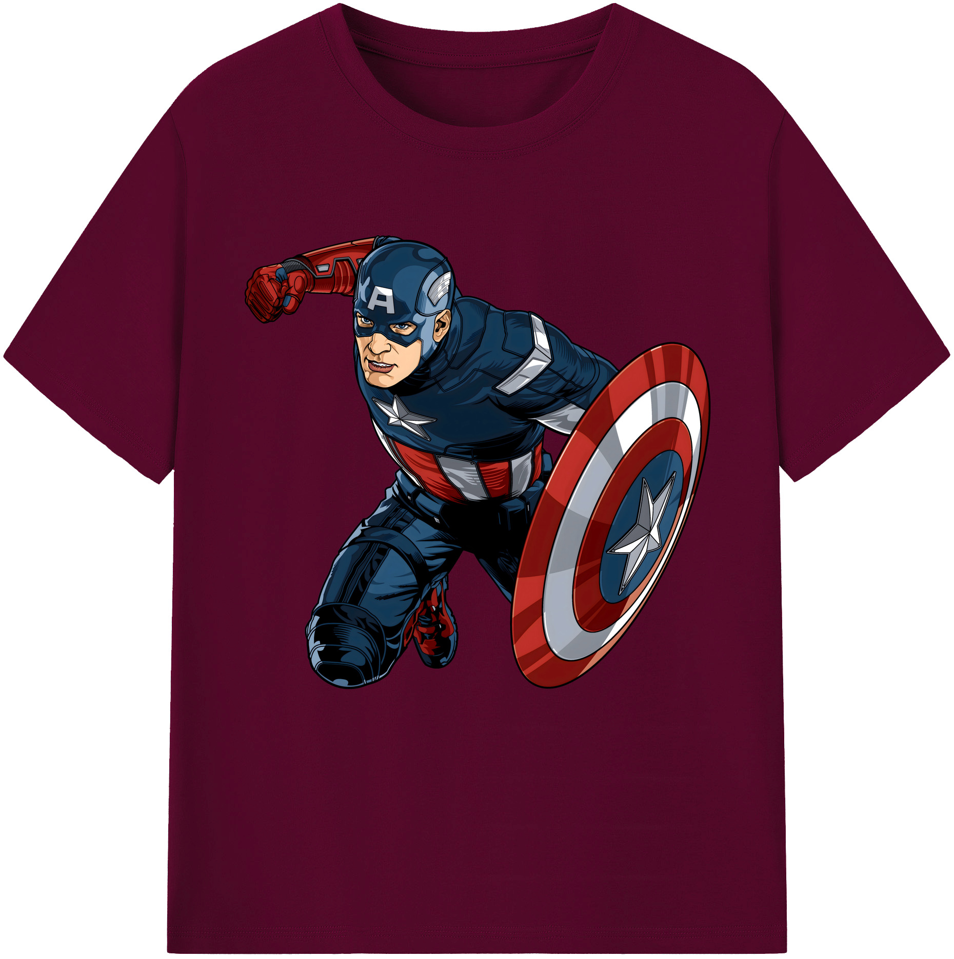 （画像用） アベンジャーズ The Avengers レディースカジュアルプリントTシャツ（綿100％）